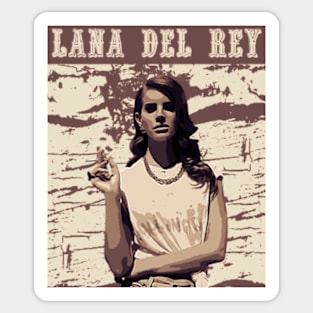 Lana Del Rey //  Brown vintage Sticker